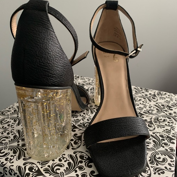 Mix No. 6 Stylish  Strappy Glitter Heel - Picture 3 of 6